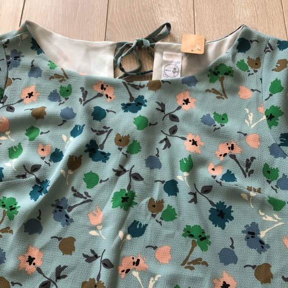 NWOT Miss Miss Made in Italy Floral Print Colorblock Dress Size S - Picture 6 of 11